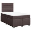 vidaXL Box spring postel s matrac&iacute; tmavě hněd&aacute; 120x200 cm textil