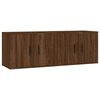 vidaXL N&aacute;stěnn&eacute; TV skř&iacute;ňky 2 ks hněd&yacute; dub 57 x 34,5 x 40 cm