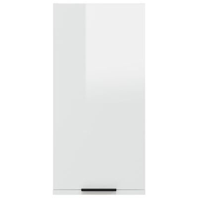 vidaXL Nástěnná koupelnová skříňka bílá s vysokým leskem 32x20x67 cm