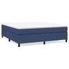 vidaXL R&aacute;m postele s boxspringem modr&yacute; 180 x 200 cm textil