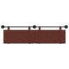 vidaXL Z&aacute;věsn&aacute; čeln&iacute; deska Leskl&aacute; hněd&aacute; 190 x 55 x 5 cm Antick&yacute; PU
