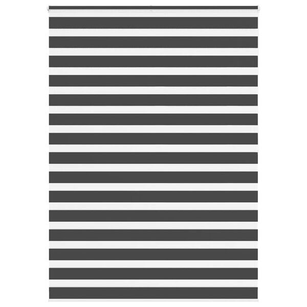 vidaXL Zebra roleta čern&aacute; 160x200 cm &scaron;&iacute;řka l&aacute;tky 155,9 cm polyester