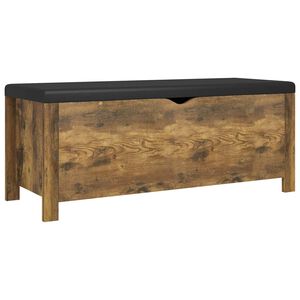 vidaXL &Uacute;ložn&yacute; box s podu&scaron;kou kouřov&yacute; dub 105x40x45cm kompozitn&iacute; dřevo