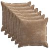 vidaXL Povlak na pol&scaron;t&aacute;ř 6 ks HOUTEN Hněd&aacute; 65 x 65 cm