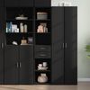 vidaXL Skříň highboard černá 40 x 42,5 x 185 cm kompozitní dřevo