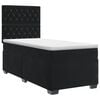 vidaXL Postel boxspring s matrac&iacute; s čelo Čern&aacute; 80 x 200 cm Samet