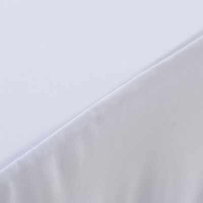 vidaXL Rautové sukně s řasením 2 ks bílé 183 x 76 x 74 cm