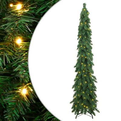 vidaXL Umělý vánoční stromek s LED osvětlením 100 LED 180 cm