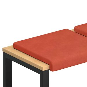 vidaXL Pol&scaron;t&aacute;ř na lavici 2 ks man&scaron;estr Červen&aacute; oranžov&aacute; Hloubka 35 cm
