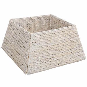 vidaXL V&aacute;nočn&iacute; obojek na stromek Čtvercov&yacute; B&iacute;l&aacute; 50 x 50 x 25 cm