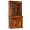 vidaXL Vitr&iacute;nov&aacute; skř&iacute;ň masivn&iacute; dřevo 100 x 40 x 200 cm