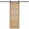vidaXL Posuvn&eacute; dveře ORKDAL Hněd&aacute; 73,5 x 198,5 cm Masivn&iacute; borov&eacute; dřevo
