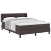 vidaXL Postel s boxspringem s čelo Tmavě hněd&aacute; 200 x 140 cm textil