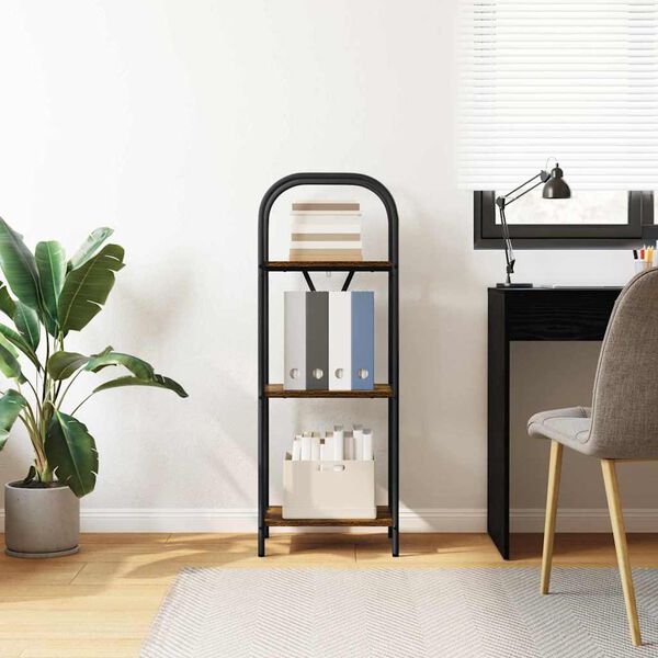 vidaXL Knihovna Kouřov&yacute; dub 40 x 30 x 109 cm Kompozitn&iacute; dřevo