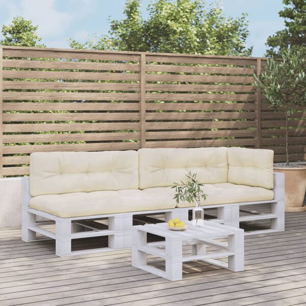 vidaXL Podu&scaron;ky na palety 5 ks kr&eacute;mov&eacute; textil