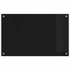 vidaXL Kuchyňská zástěna Černá 80 x 50 cm tvrzené sklo