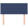 vidaXL Čelo postele modr&eacute; 90x5x78/88 cm textil