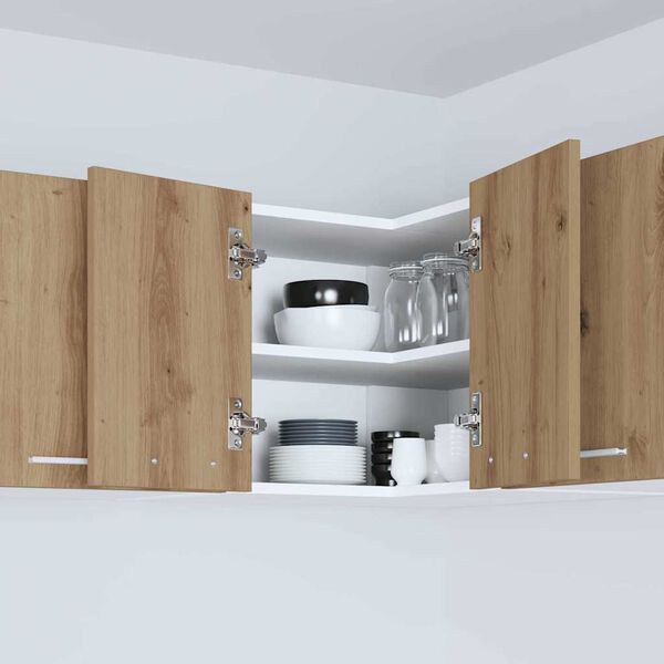 vidaXL Z&aacute;věsn&aacute; skř&iacute;ňka s &uacute;loži&scaron;těm Ťuh&yacute;k dub a b&iacute;l&aacute; 57 x 57 x 40 cm