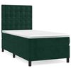 vidaXL Box spring postel s matrac&iacute; tmavě zelen&aacute; 90x200 cm samet