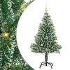 vidaXL Uměl&yacute; v&aacute;nočn&iacute; stromeček se sněhem a LED osvětlen&iacute;m 150 cm