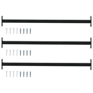 vidaXL Nastaviteln&aacute; bezpečnostn&iacute; tyč do okna 3 ks 710 - 1200 mm Ocel