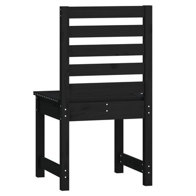 vidaXL Zahradní židle 2 ks černé 40,5x48x91,5 cm masivní borové dřevo