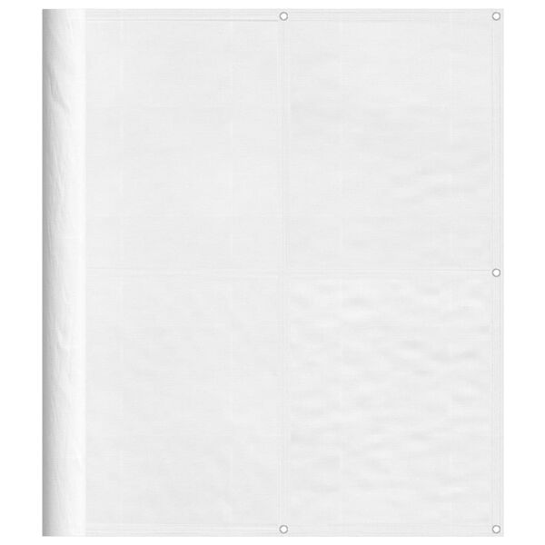 vidaXL Balkonov&aacute; z&aacute;stěna b&iacute;l&aacute; 120 x 800 cm 100% polyester oxford