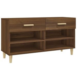 vidaXL Botn&iacute;k hněd&yacute; dub 102 x 35 x 55 cm kompozitn&iacute; dřevo