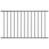 vidaXL Plotov&yacute; panel Woerden pr&aacute;&scaron;kově lakovan&aacute; ocel 163x117 cm čern&yacute;