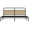 vidaXL Kovov&yacute; r&aacute;m postele bez matrace dub sonoma 183 x 213 cm