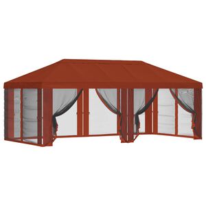 vidaXL Kryt na alt&aacute;n s bočn&iacute;mi stěnami Cihlov&aacute; 600,5 x 300,5 cm