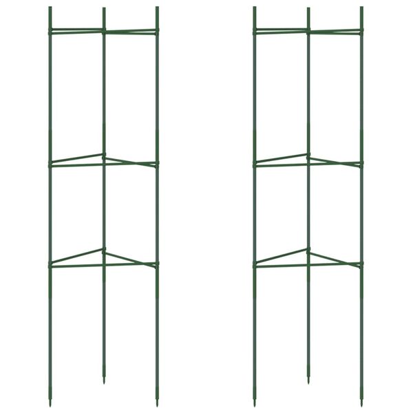 vidaXL Podpěrná klec pro rajčata 2 ks 116 cm ocel a PP