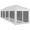 vidaXL Party stan s 10 bočn&iacute;mi stěnami ze s&iacute;ťoviny 12 x 3 m