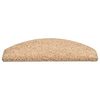 vidaXL Schodové rohože 15 ks 65 x 21 x 4 cm zlaté, půlkulaté, velké