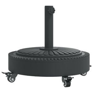 vidaXL Stojan na slunečn&iacute;k s kolečky pro tyč &Oslash; 38/48 mm 27 kg kruhov&yacute;