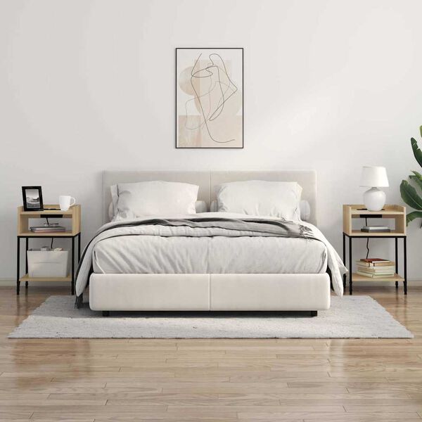 vidaXL Noční skříňka Sonoma dub 40 x 40 x 61 cm kompozitní dřevo