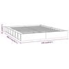 vidaXL R&aacute;m postele b&iacute;l&yacute; 200 x 200 cm masivn&iacute; dřevo