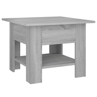 vidaXL Konferenční stolek šedý sonoma 55 x 55 x 42 cm dřevotříska
