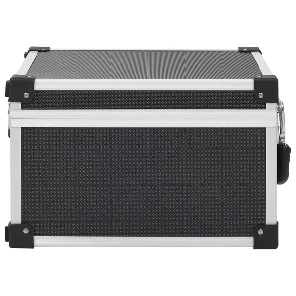 vidaXL Kufr na CD na 40 CD hlin&iacute;k ABS čern&yacute;