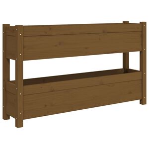 vidaXL Truhl&iacute;k medově hněd&yacute; 112 x 25 x 66 cm masivn&iacute; borov&eacute; dřevo