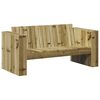 vidaXL Zahradn&iacute; sofa Zelen&aacute; 134 x 60 x 62 cm Masivn&iacute; borov&eacute; dřevo