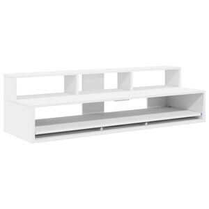 vidaXL Studio stůl B&iacute;l&aacute; 110 x 42,5 x 36 cm Kompozitn&iacute; dřevo