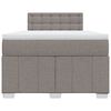 vidaXL Box spring postel s matrac&iacute; taupe 120x190 cm textil