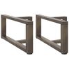vidaXL Nohy konferenčn&iacute;ho stolku ve tvaru T, 2 ks, čern&eacute;, 60 x 25 x (30-31) cm, ocel