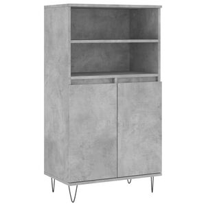 vidaXL Skř&iacute;ň highboard betonově &scaron;ed&aacute; 60 x 36 x 110 cm kompozitn&iacute; dřevo