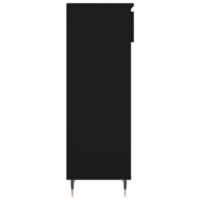 vidaXL Botník černý 40x36x105 cm kompozitní dřevo