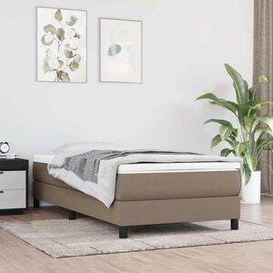 vidaXL Ta&scaron;tičkov&aacute; matrace středn&iacute; tvrdost taupe 90x190x20 cm textil