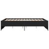 vidaXL R&aacute;m postele čern&yacute; 120 x 200 cm kompozitn&iacute; dřevo a kov