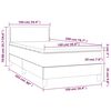 vidaXL Box spring postel s matrac&iacute; tmavě modr&aacute; 100x200 cm samet