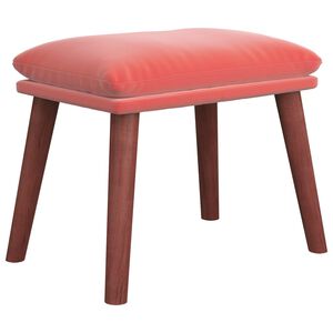 vidaXL Podnožka růžov&aacute; 45x29,5x35 cm samet